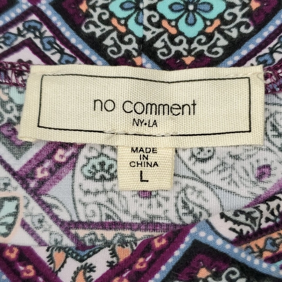 No Comment Mixed Print Sleeveless Mini Dress L - Picture 8 of 8